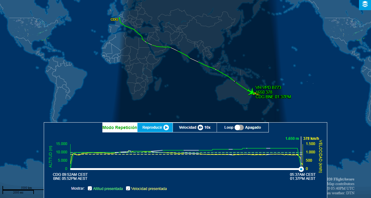 Virgin Australia realiza vuelo sin escala de casi 20 horas